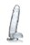 Jock C-Thru Transparante Dildo - 23 cm.